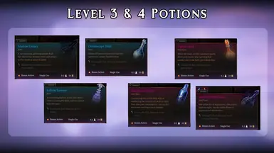 Level 3 & 4 Potions