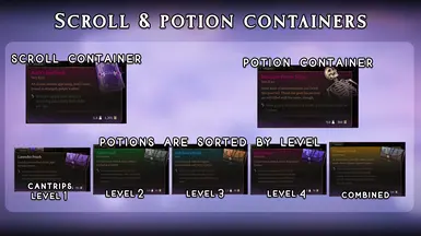 Scroll & Potion Containers