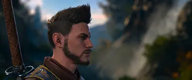 Fauxhawk hairstyle and slightly modded 'Roguish' facial hair for update 1.2