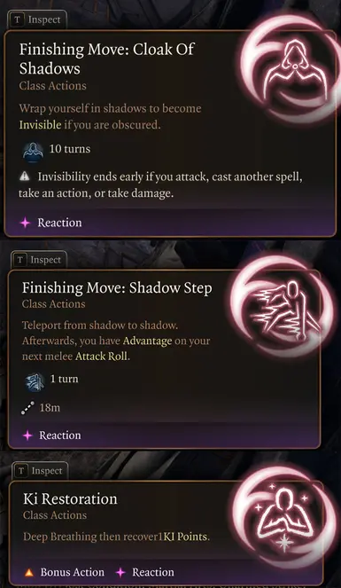 Shadow Combo Finishing Move