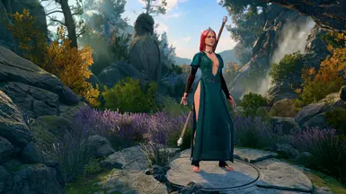 Mizora Dress Retexture - TW3 Triss Edition