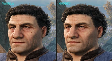 Comparison - Dwarf Male - Head 3