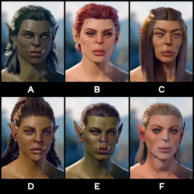 Body Type 1 Faces V1.4