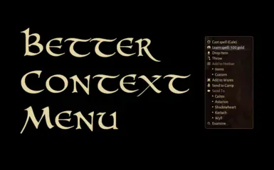 Better Context Menu