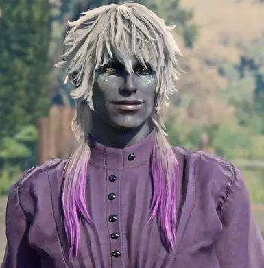 Qeldos my dragon blood sorcerer rocking Aoba hair, perfection!!