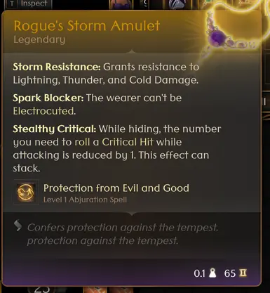 Rogue's Storm Amulet