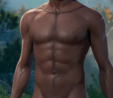 Human M, natural darker skin