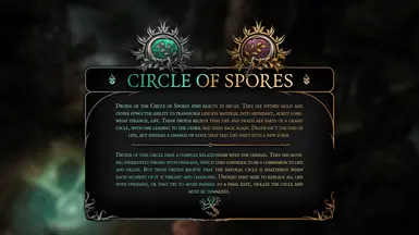 Circle of Spores Druid Subclass (DEPRECATED)