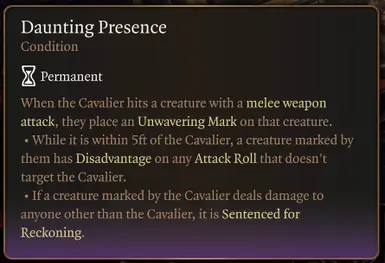 Daunting Presence (Condition)