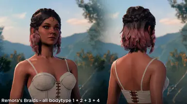 Custom Hairdo's (Remora's Braids) - the forehead curl isnt there anymore I just couldnt be arsed to make new screenshots