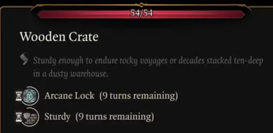 Arcane Lock adds health and sturdy