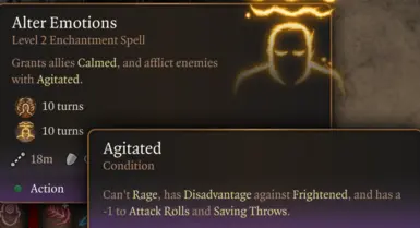 Note: There is currently a bug that shows false saving throws on spells that don't have one