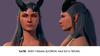 Katie - Body 1 Human, Elf/Drow, Half-Elf, Tiefling