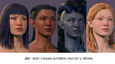 Joy - Body 3 Human, Elf/Drow, Half-Elf, Tiefling
