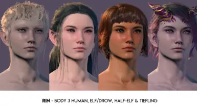 Rin - Body 3 Human, Elf/Drow, Half-Elf, Tiefling