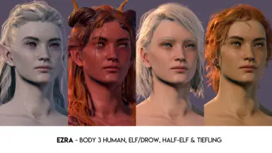 Ezra - Body 3 Human, Elf/Drow, Half-Elf, Tiefling