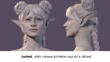 NEW! Daphne - Body 1 Human, Elf/Drow, Half-Elf, Tiefling