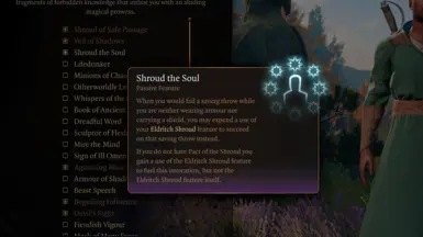 Shroud the Soul Eldritch Invocation