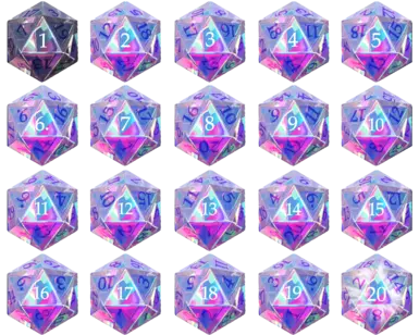 Rainbow Prism Dice