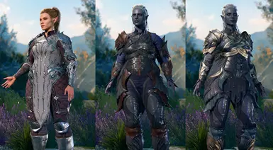 Elven Chain, Drow Studded Leather, Spidersilk Armour