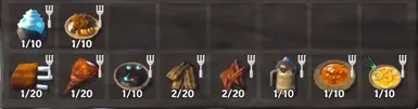 Balanced new H&H food to have similar stats