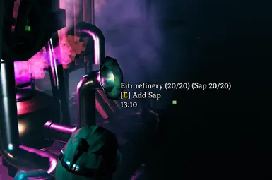 Remaining time and status of both tissue and sap