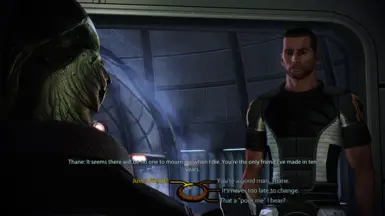 MaleShep can flirt with Thane