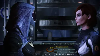 FemShep/Tali romance dialogue