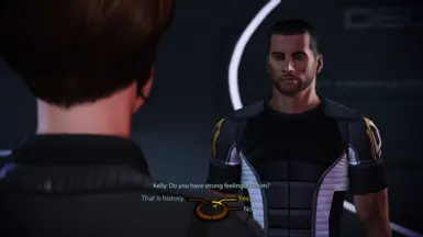 Kelly asks MaleShep about his relationship with Kaidan