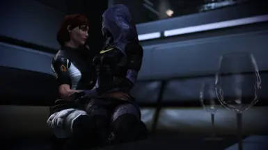 Tali invited to FemShep's cabin