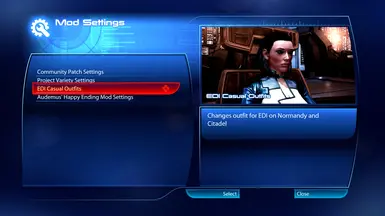 EDI Casuals Mod Settings