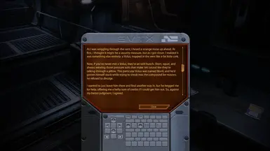 One of Zaeed's datapad