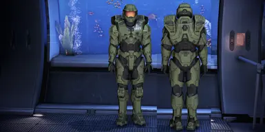 Masterchief with helmet green (version 1.0.1)