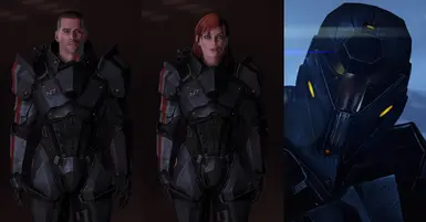 Helmetless N7 Destroyer armor (tintable)