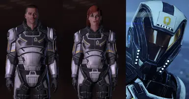 Helmetless Cerberus armor