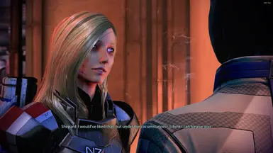 This mod does WONDERS for a different look in Shepard after she's been rebuilt.