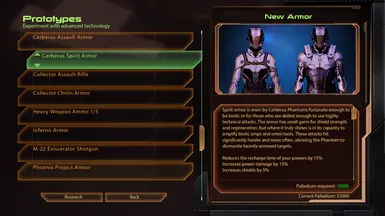 New Research Cerberus themed armors are found on the Prototypes section of the techlab.