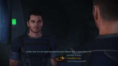 Kaidan confronting MaleShep