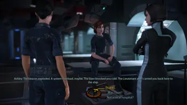 FemShep and Ashley after Eden Prime