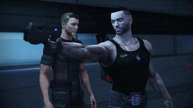 Casual Hubs with Conrad (Shepard outfit ported by me and not part of the mod)