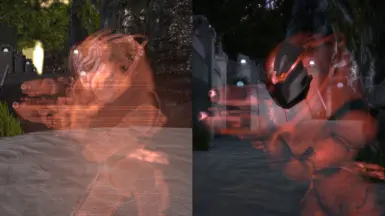 Turian visor now uses hologram VFX, compared to OT