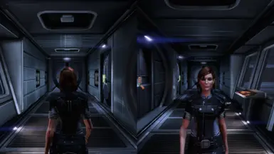 FemShep with her LE1 walking animation