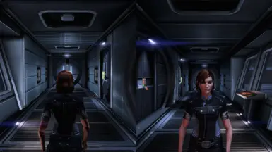 FemShep with MaleShep's walking animation