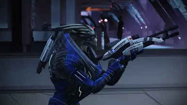 Garrus admiring his Mantis