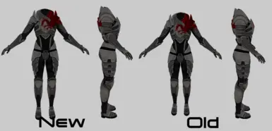 Blood Dragon; slight changes in body shape and arms