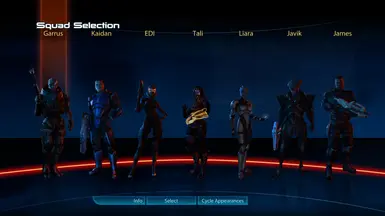 Squad Select Screen after mission start