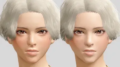 Youthful Female Face Textures