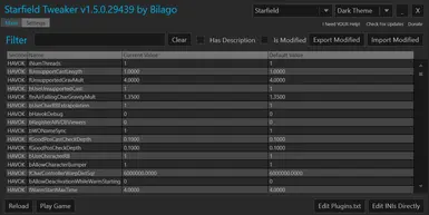 Starfield Configuration Tool - By Bilago