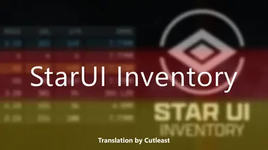 StarUI Inventory - German