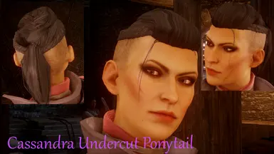 Cassandra's Undercut Pony and fierce makeup